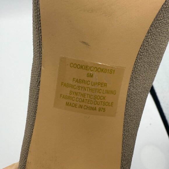 Steve Madden Olive Green Pointed-Toe Socks Knit Stiletto Boots - Size 6 - Picture 5 of 6